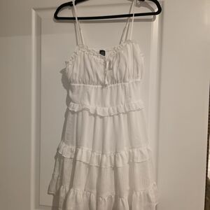 White Tiered Ruffle Sundress